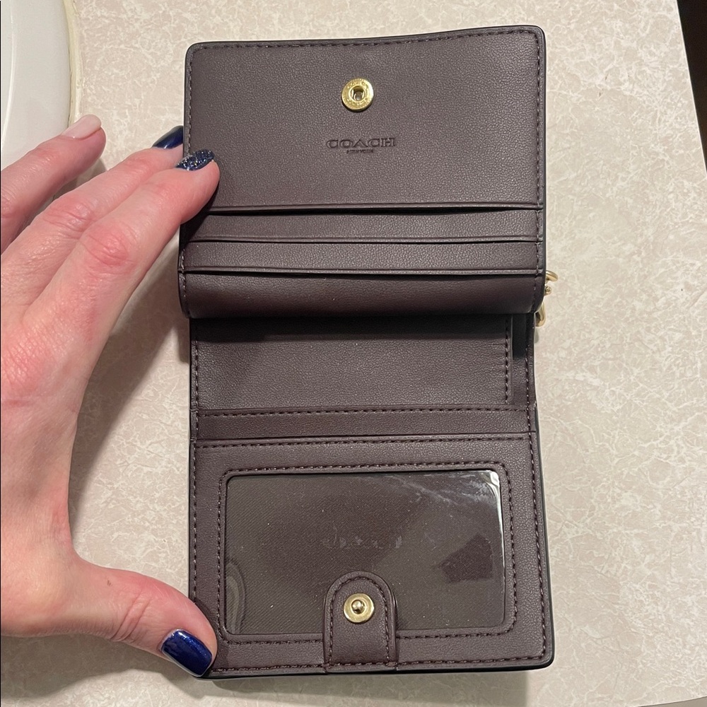 Coach Dark Brown Signature Wallet - Picture 2 of 4